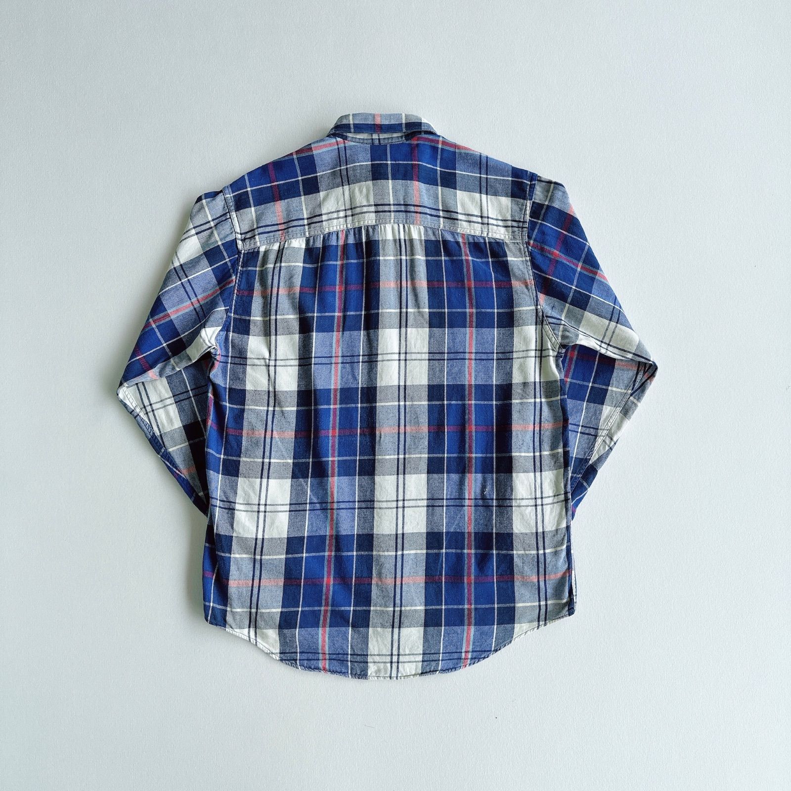 90s エディバウアー 黒タグ ライトネルシャツ Eddie Bauer plaid