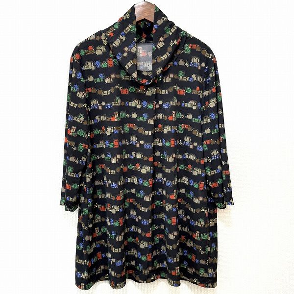 anc レリアン Leilian カットソー 13+ 黒 マルチ チュニック