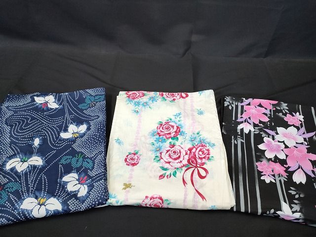 浴衣　SEIKO MATSUDA 花柄 浴衣（花柄・SEIKO MATSUDA)｜着物レンタルあき (来店着付け無料
