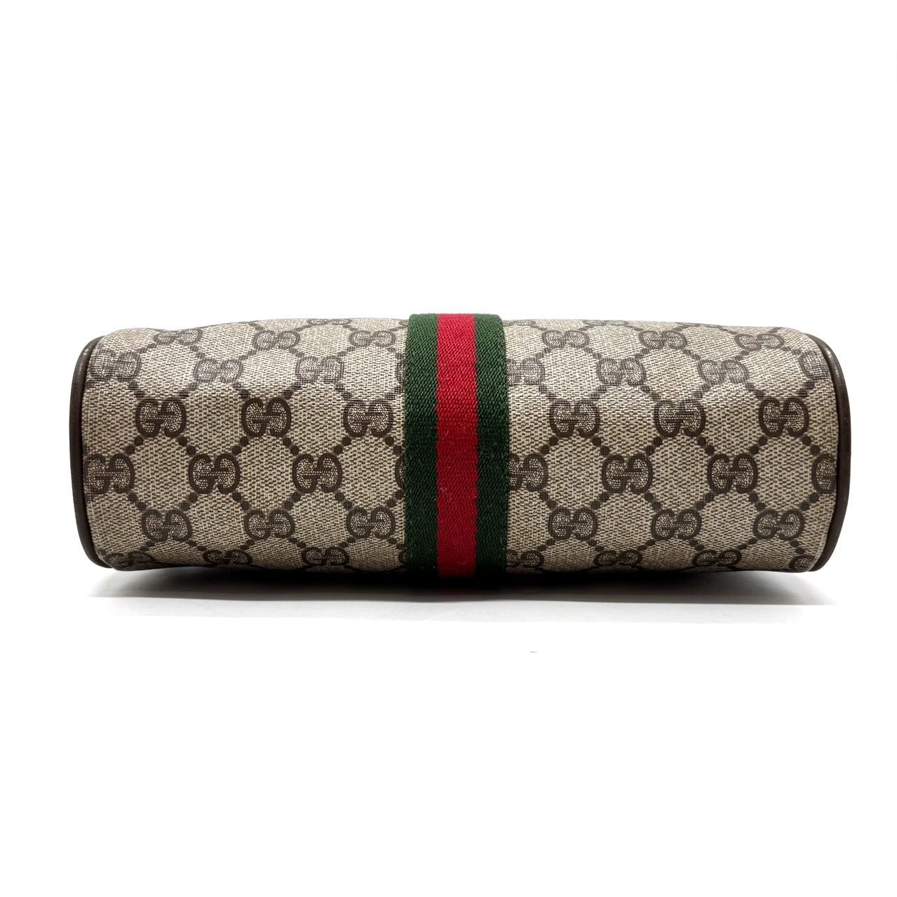 希少✨グッチ　ヴィンテージ　ポーチ　シェリーライン　レザー　黒 ✨良品✨ GUCCI グッチ クラッチバッグ ポーチ シェリーライン