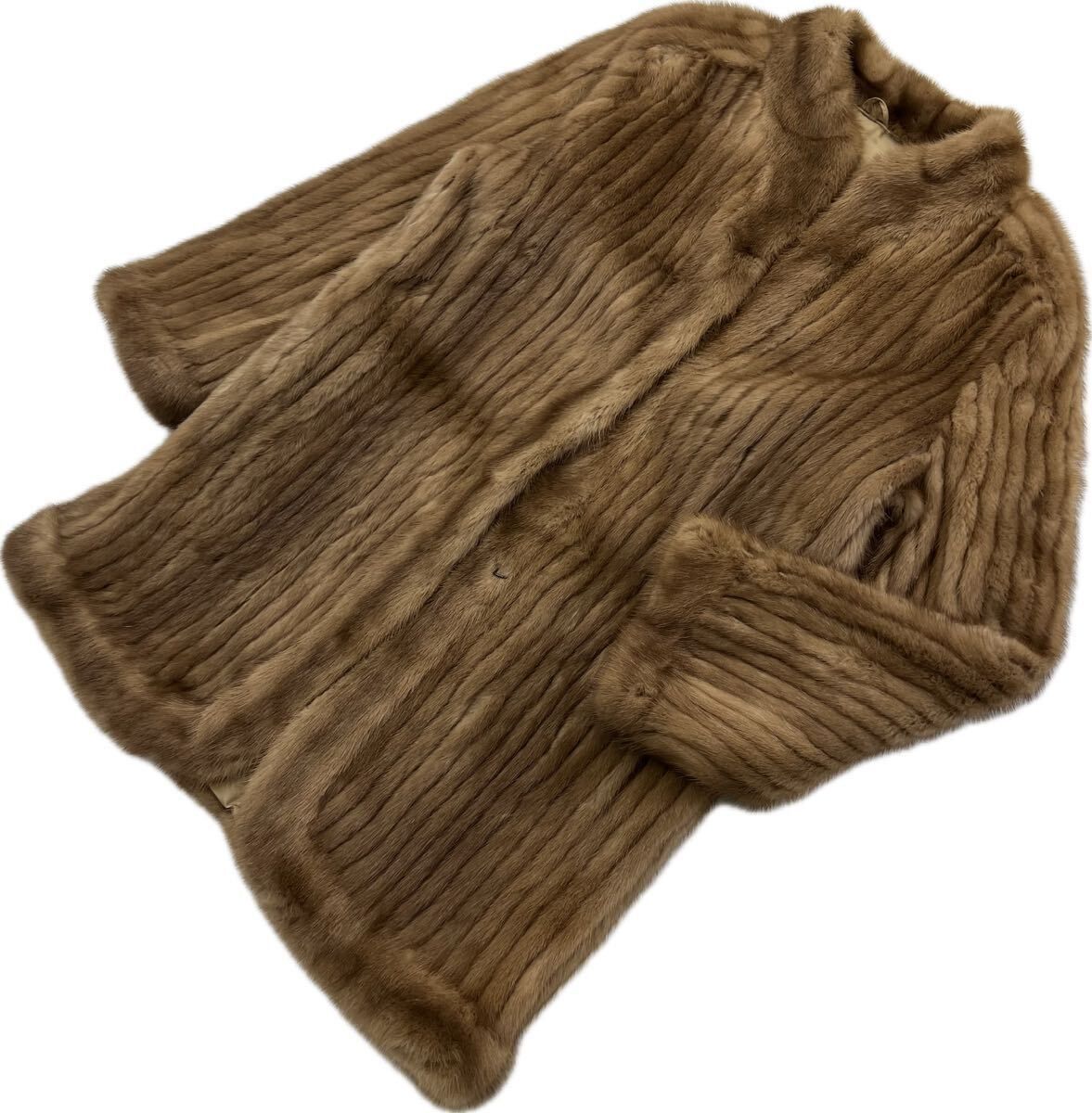 Josephine ☆ 高級 ミンク ファーコート ハーフコート 本毛皮 リアル