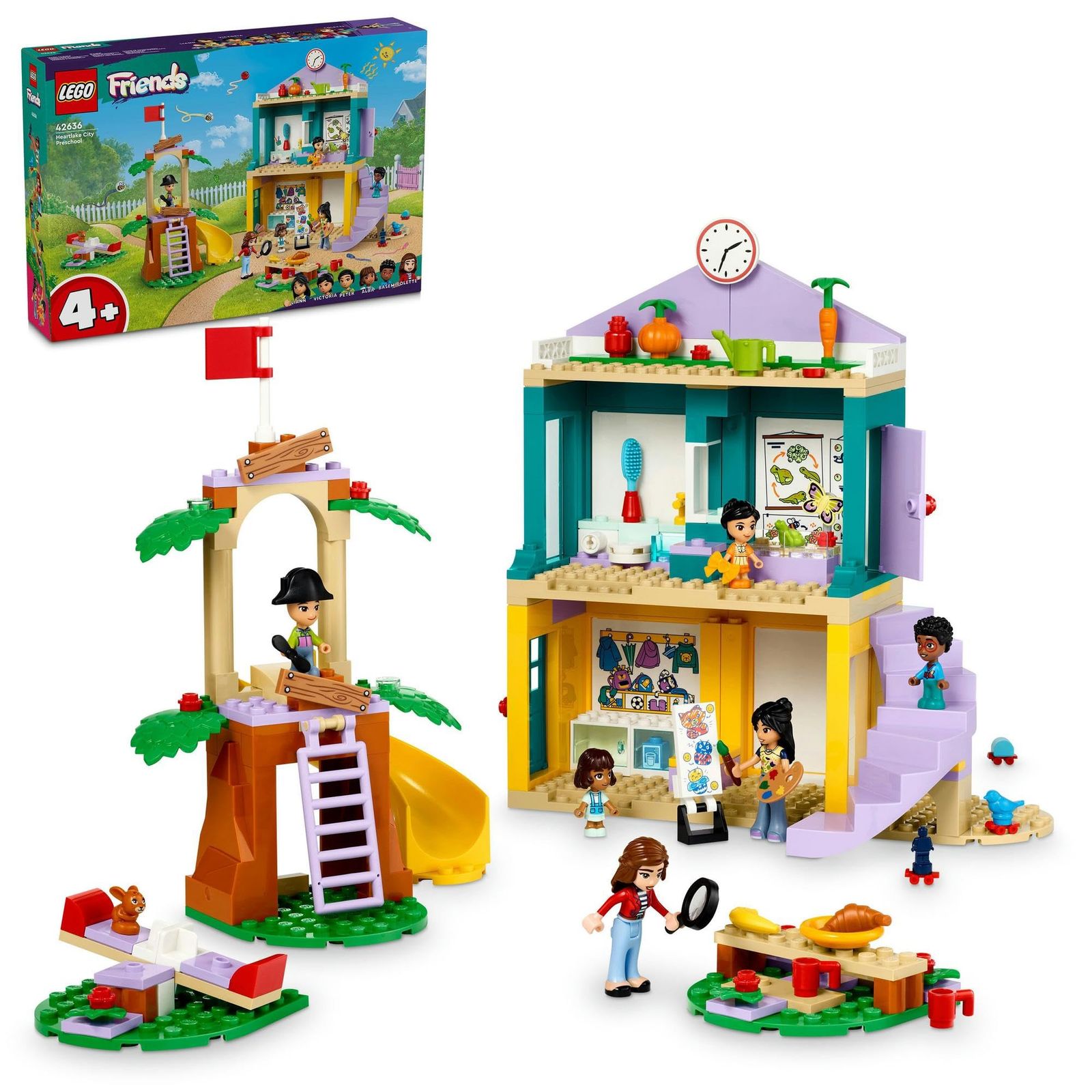 レゴ(LEGO) フレンズ ハートレイクシティ幼稚園 おもちゃ 玩具 プレゼント 誕生日 ブロック 知育 クリスマス 男の子 女の子 子供 4歳 5歳 6歳 ごっこ遊び おままごと 42636 [ハートレイクシティ幼