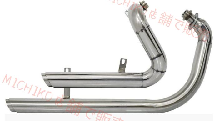 ビラーゴ250|XV125|XV250用 ステンレス製フルエキゾーストマフラー クローム