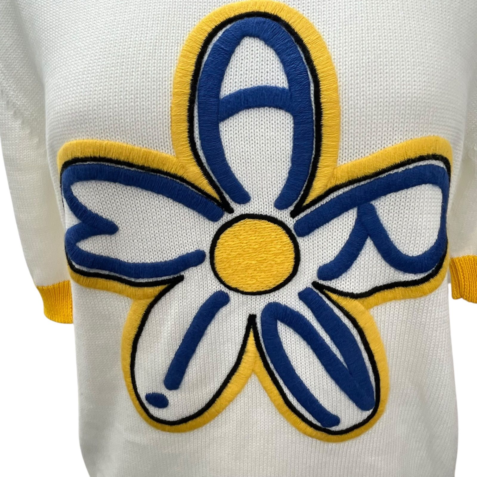 MARNI 花柄ニット □美品 マルニ MARNI 花柄 サマーニット コットン トップス 38