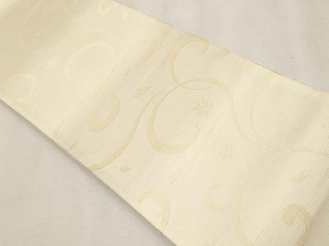 平和屋本店□極上 京都西陣・想屋謹製 両面 半幅帯 ワンポイント 刺繍