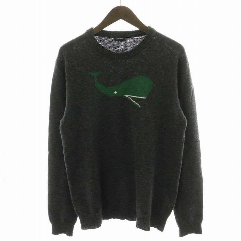 ジルサンダー JIL SANDER 12AW ニット セーター 長袖 クジラ キャメル  