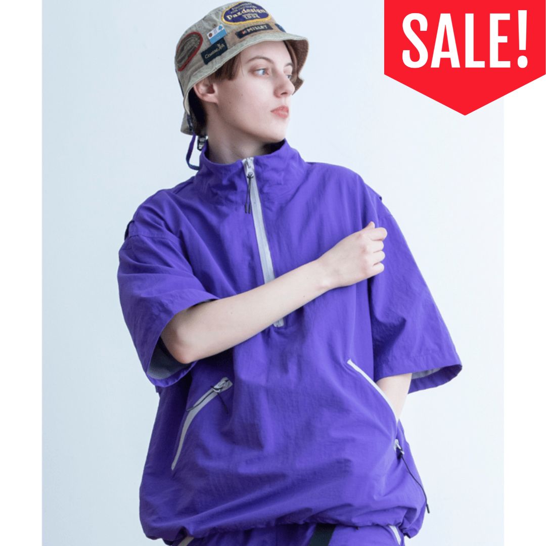 SALE！！【 Universal Style Wear 】ハーフジップ スタンド アノラック（632522）