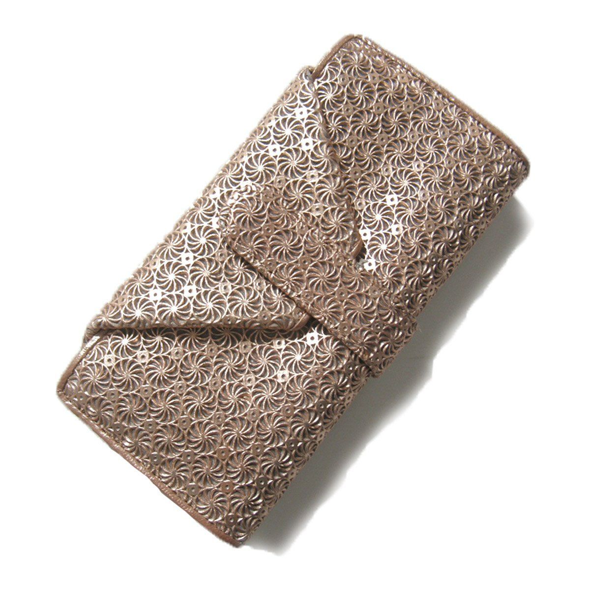 HIROKO HAYASHI GIRASOLE 牛革 長財布 ピンクゴールド