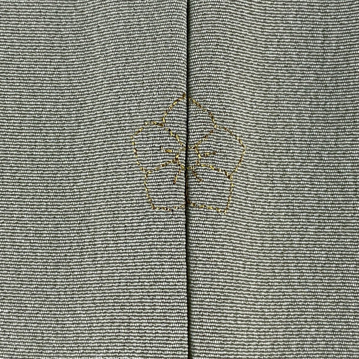 ★専用★未使用品 訪問着 枝花 くすみ紫 枝花 綸子 金彩 身丈162.0cm 単衣 訪問着 枝花 - からん::アンティーク着物・リサイクル着物
