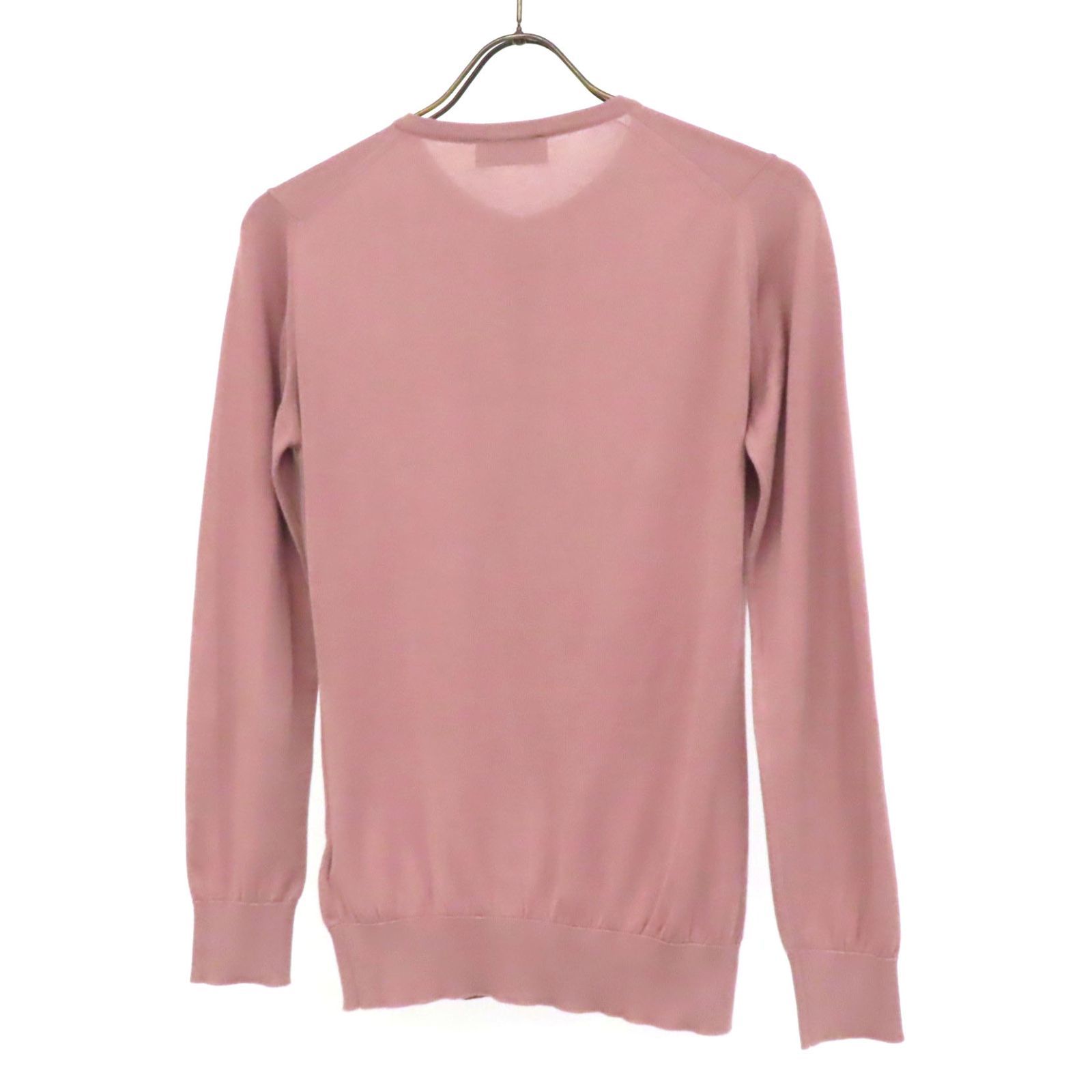 John Smedley コットンニットシャツカーディガン M イギリス製 HR0196 JOHN SMEDLEY ジョンスメドレー カーディガン コットン