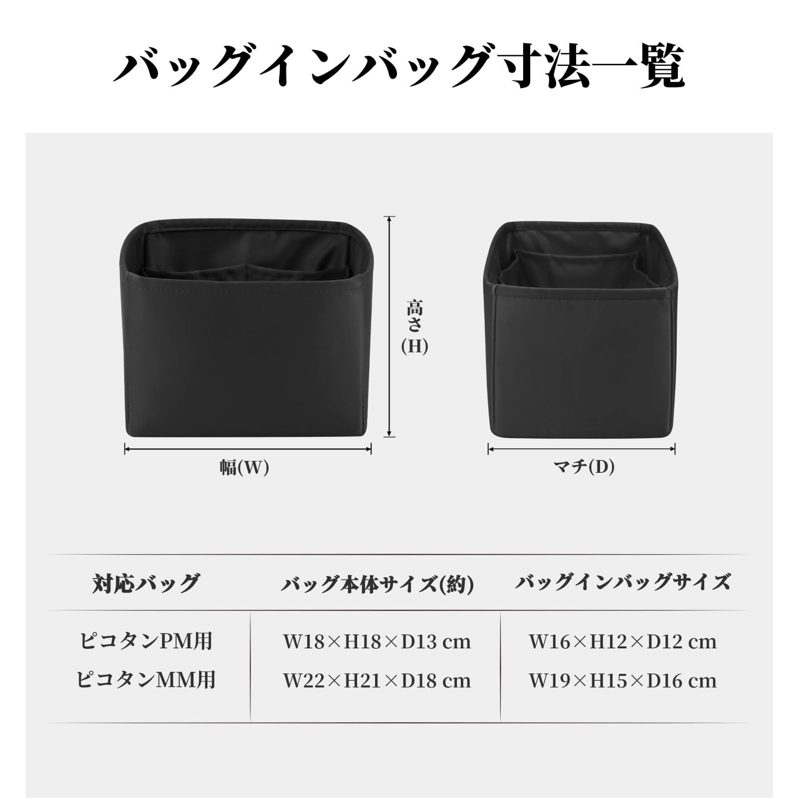 KINGS IN BAG バッグインバッグ 高級バッグインバッグ 軽量 保護 