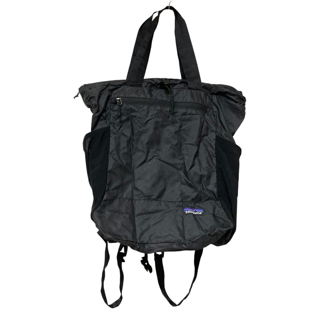 美品 patagonia パタゴニア Ultralight Black Hole Tote Pack ナイロン パッカブル 2WAY バックパック トートバッグ 48809 ブラック メンズ レディース 古着 中古 USED