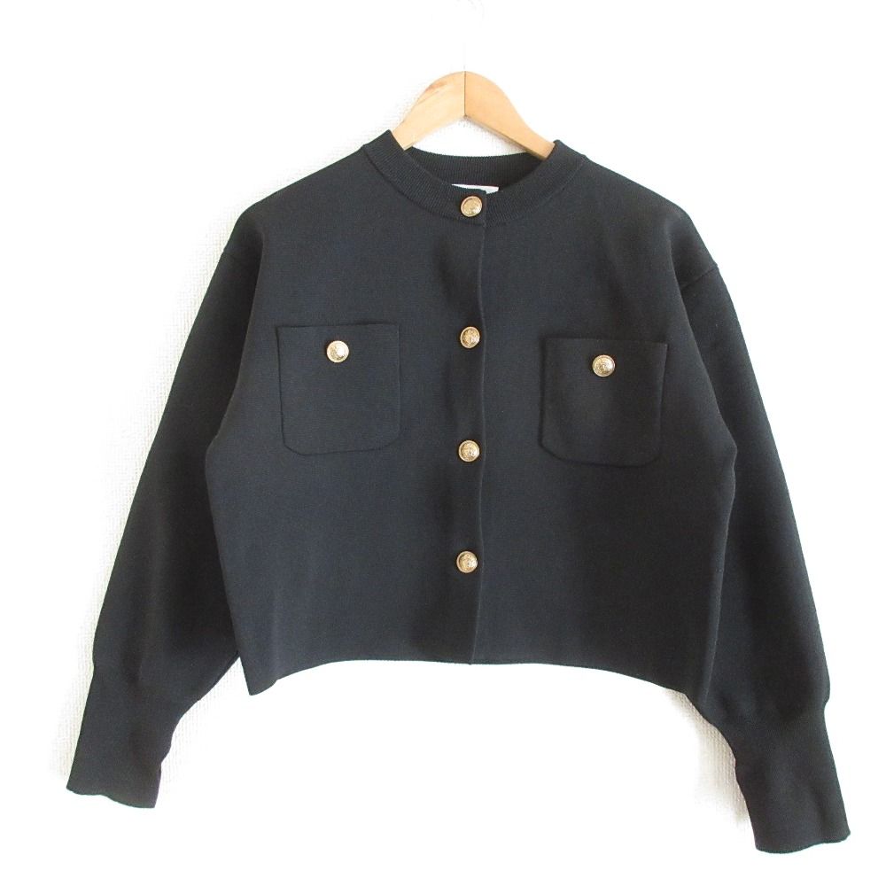 美品 23AW Arpege Story アルページュストーリー 金釦ニット