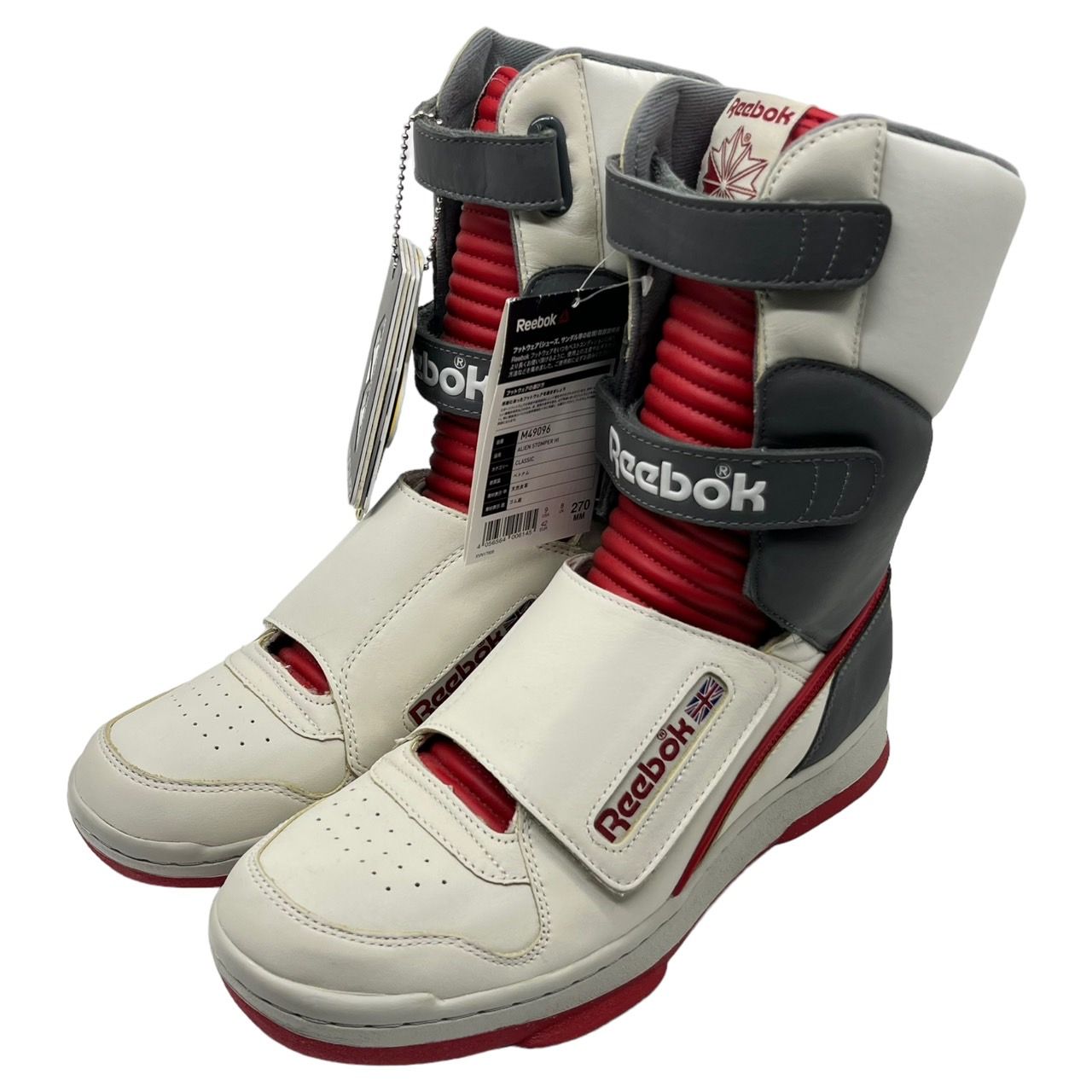 Reebok(リーボック) ALIEN STOMPER HI/エイリアンスタンパーハイ/ハイカットスニーカー/エイリアン2 M49096 27cm  ホワイト×レッド×グレー EXCELLENT RED/SNOWY GREY 世界426足限定品 - メルカリ