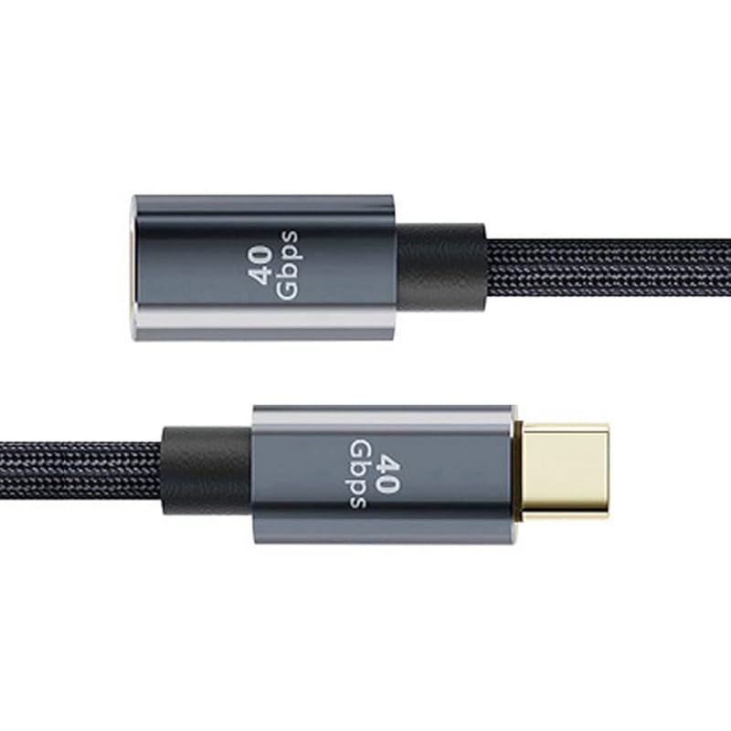 Cablec USB 4はケーブルオスとメスの40 Gbpsを延長し、100 W充電と8K@60HzThunderbolt 3/4 80 cmと互換性がある