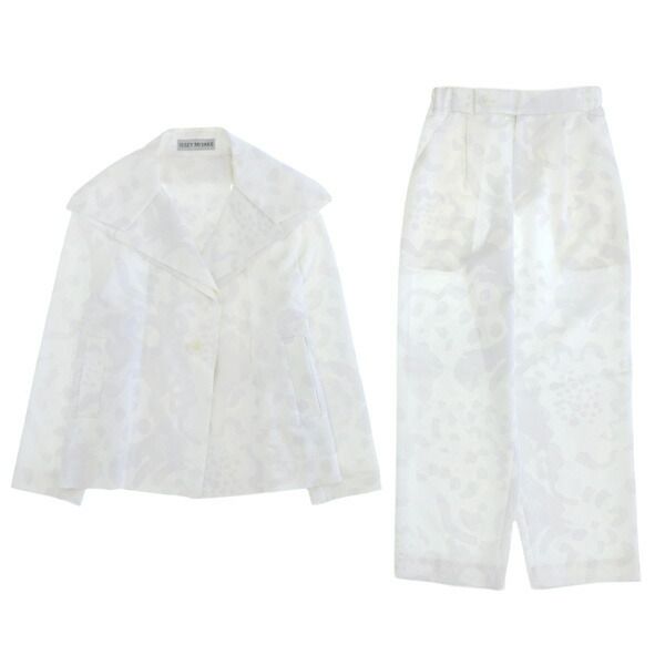 meイッセイミヤケ　ジャケット　白 ◇美品◇ イッセイミヤケ ISSEY MIYAKE セットアップ ジャケット