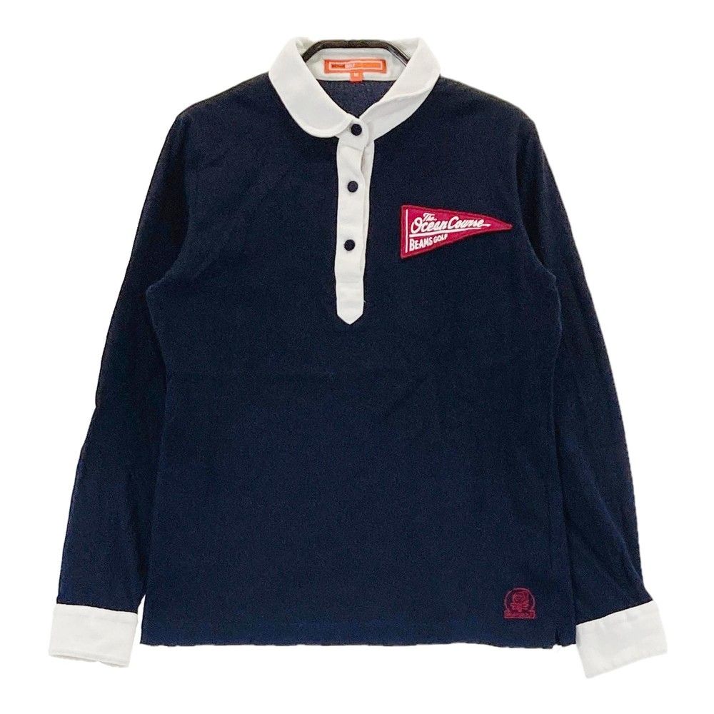 サイズ：M BEAMS GOLF ビームスゴルフ  長袖ポロシャツ  ネイビー系 [240101334454]# ゴルフウェア レディース ストスト
