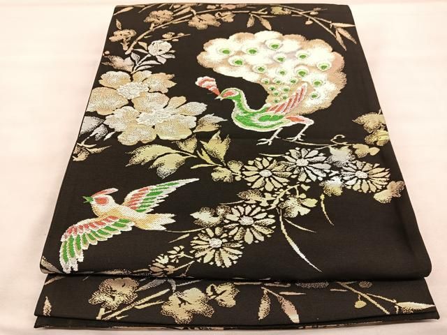 平和屋着物□訪問着 刺繍 松竹梅吉祥花文 金彩 正絹 逸品 AAAZ5273sx 平和