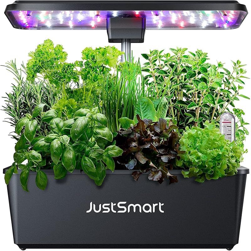 JustSmart 水耕栽培キット 室内 水耕栽培 おしゃれ 家庭菜園 キット LEDライト付き 自動水循環システム搭載 高さ調節 IGS-20SE ブラック 0