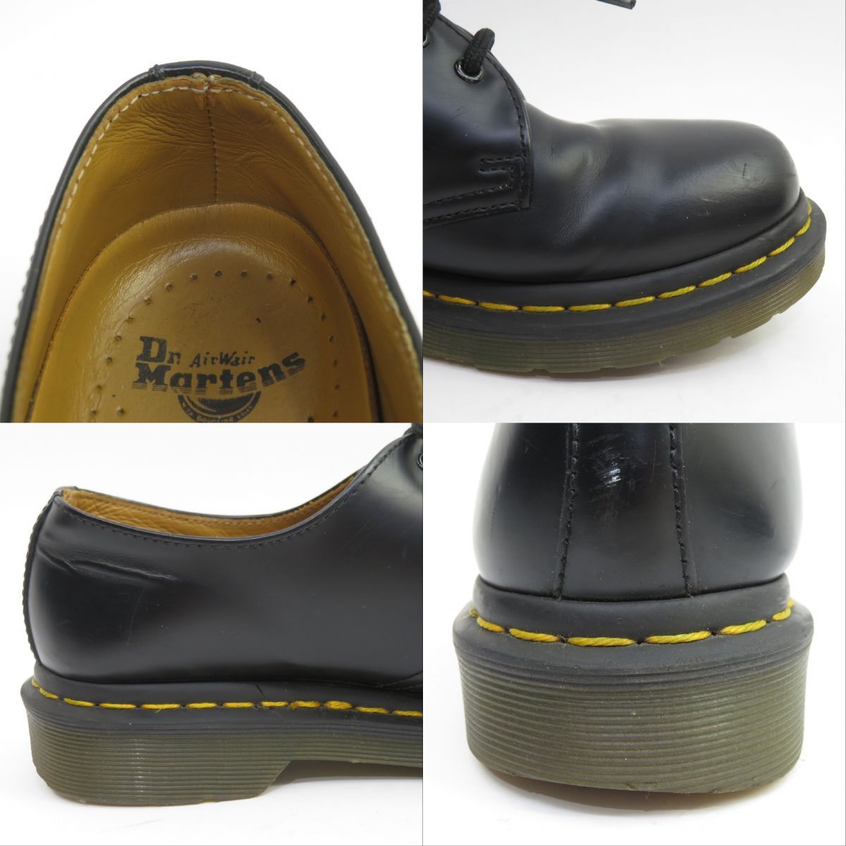 Dr.Martens ドクターマーチン 1461W ギブソン 3ホールシューズ UK5 24cm ブラック 箱無 ※中古