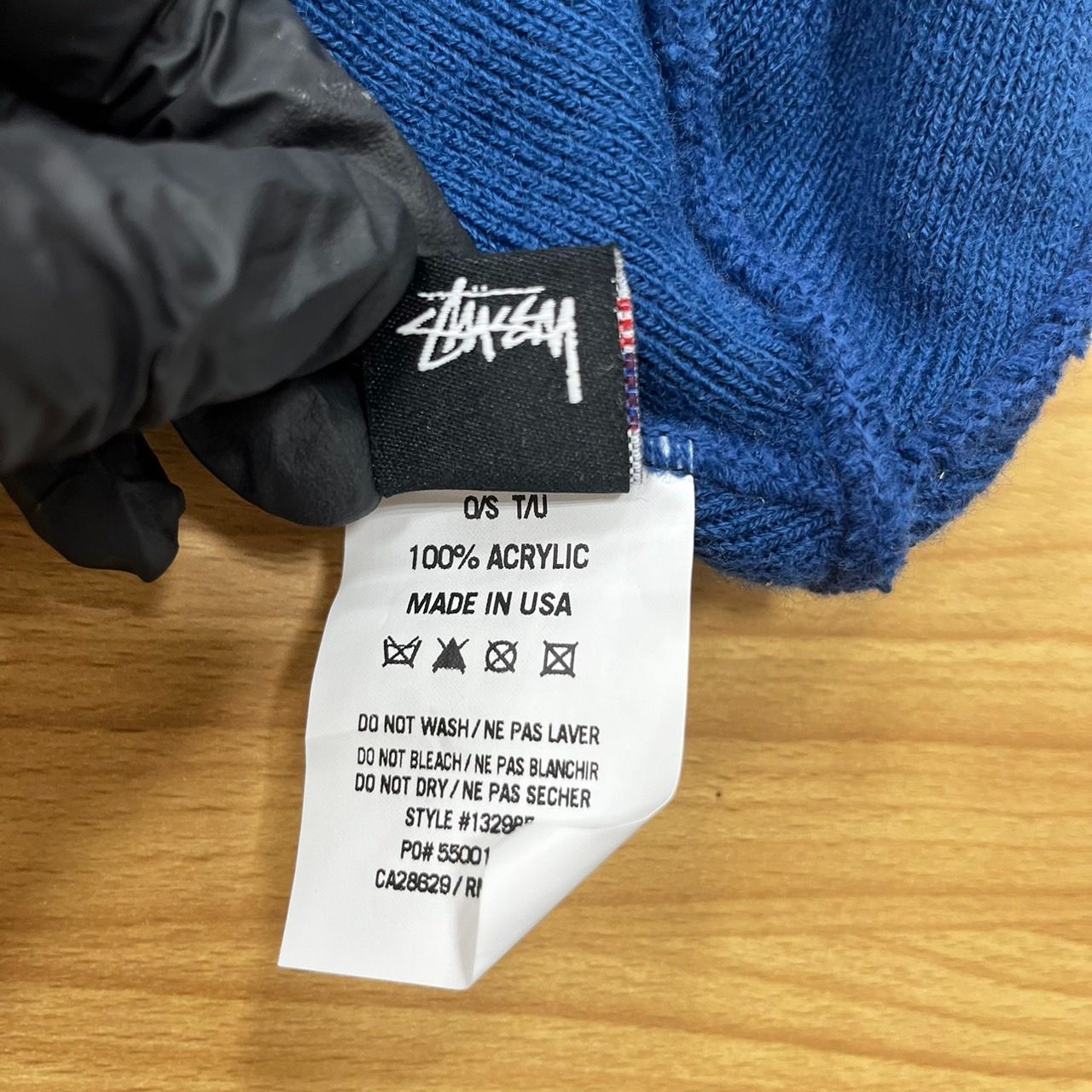 STUSSY ステューシー ロゴ入りビーニー ニット帽子 ユニセックス
