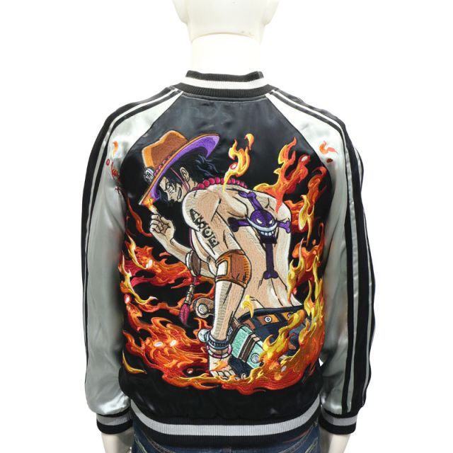 TEN STRIKE × ONE PIECE 火拳のエース 柄 刺繍 リバーシブル