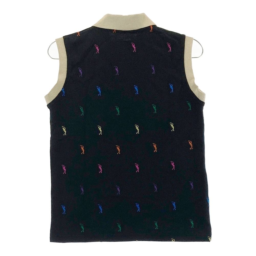 サイズ：S MARK&LONA マークアンドロナ ノースリーブポロシャツ スカル