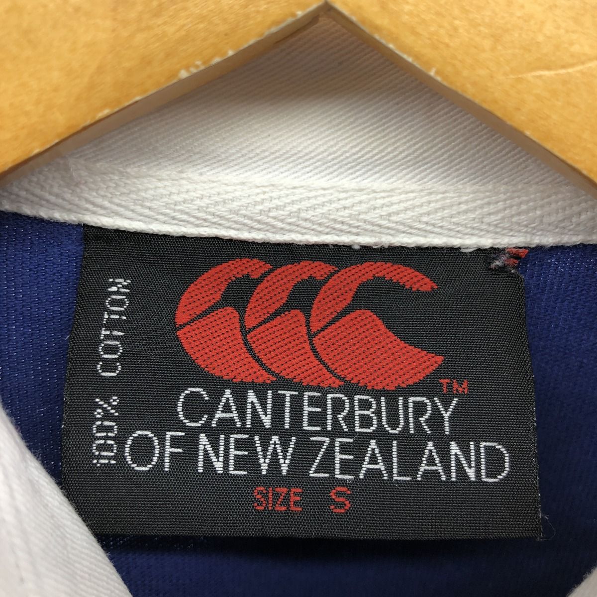 90sビンテージ カンタベリー ラガーシャツ 90s ニュージーランド製 CANTERBURYカンタベリー Alpine 刺繍