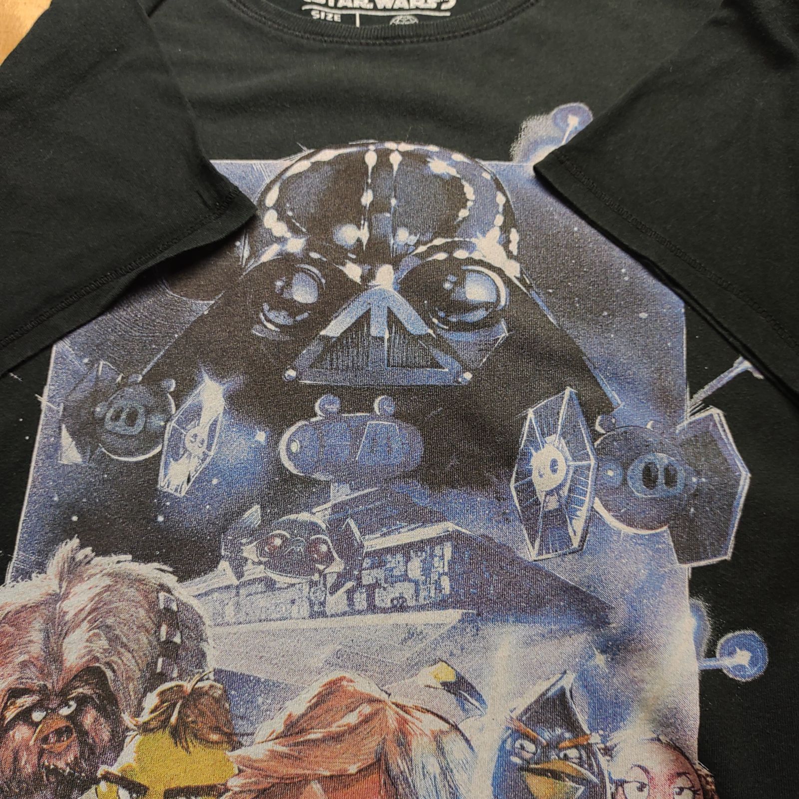 □STAR WARS スターウォーズ 黒 Tシャツ M 古着 アメカジ ゲーム 
