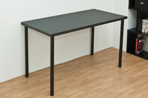 クーポン配布中-スーパー 対象 フリーテーブル 作業台|PCデスク|書斎テーブル 幅120cm×奥行60cm ブラック 黒 天板厚3cm 代引不可 WWW_KANDAIZUMI_COM