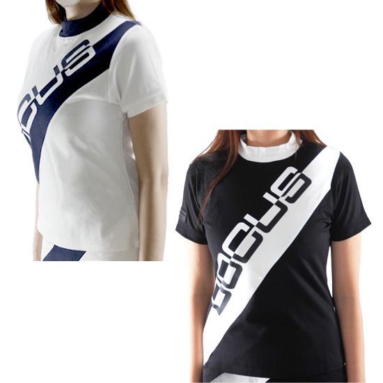 DOCUS ゴルフウェア レディース モックネック Tシャツ 半袖 おしゃれ かわいい ブランド DCL25S007【お取り寄せ】