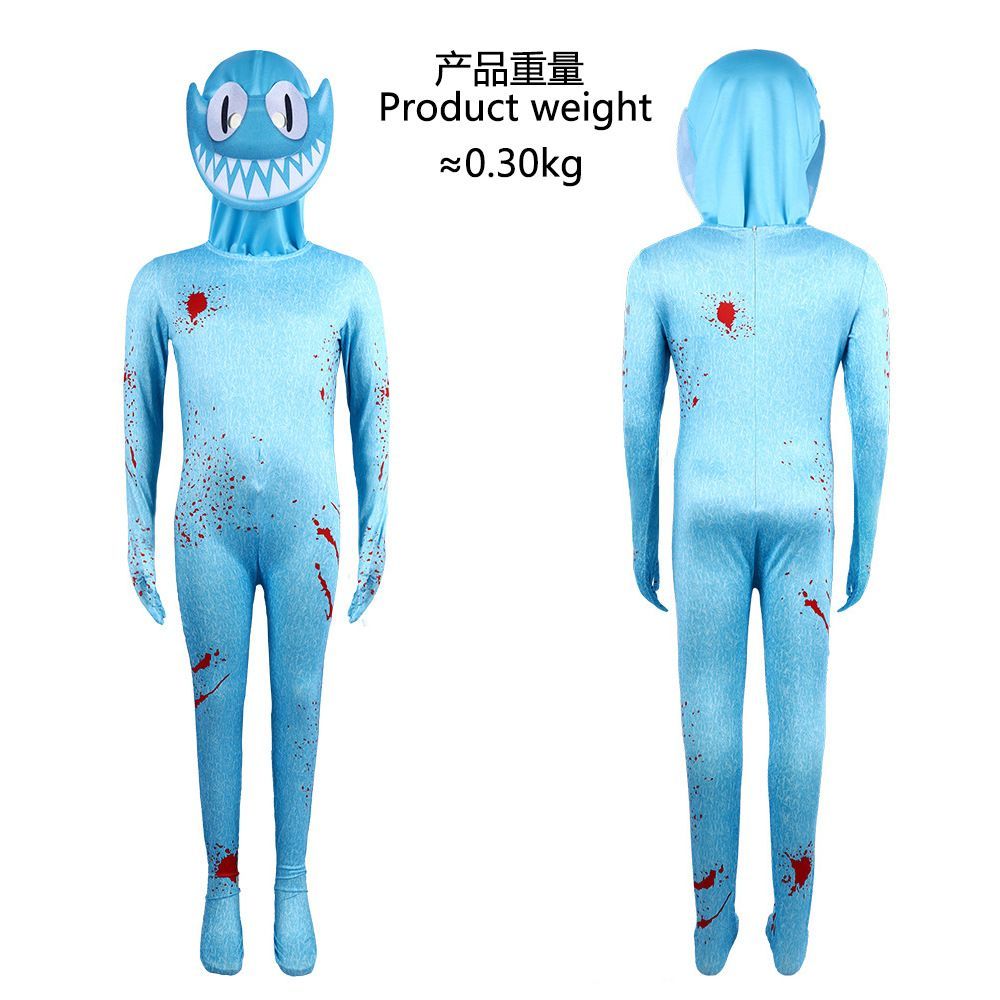 レインボーフレンズ 青ブルー着ぐるみ大人用ハロウィン仮装コスプレ家族ロブロックス レインボーフレンズ 青ブルー着ぐるみ大人用ハロウィン仮装