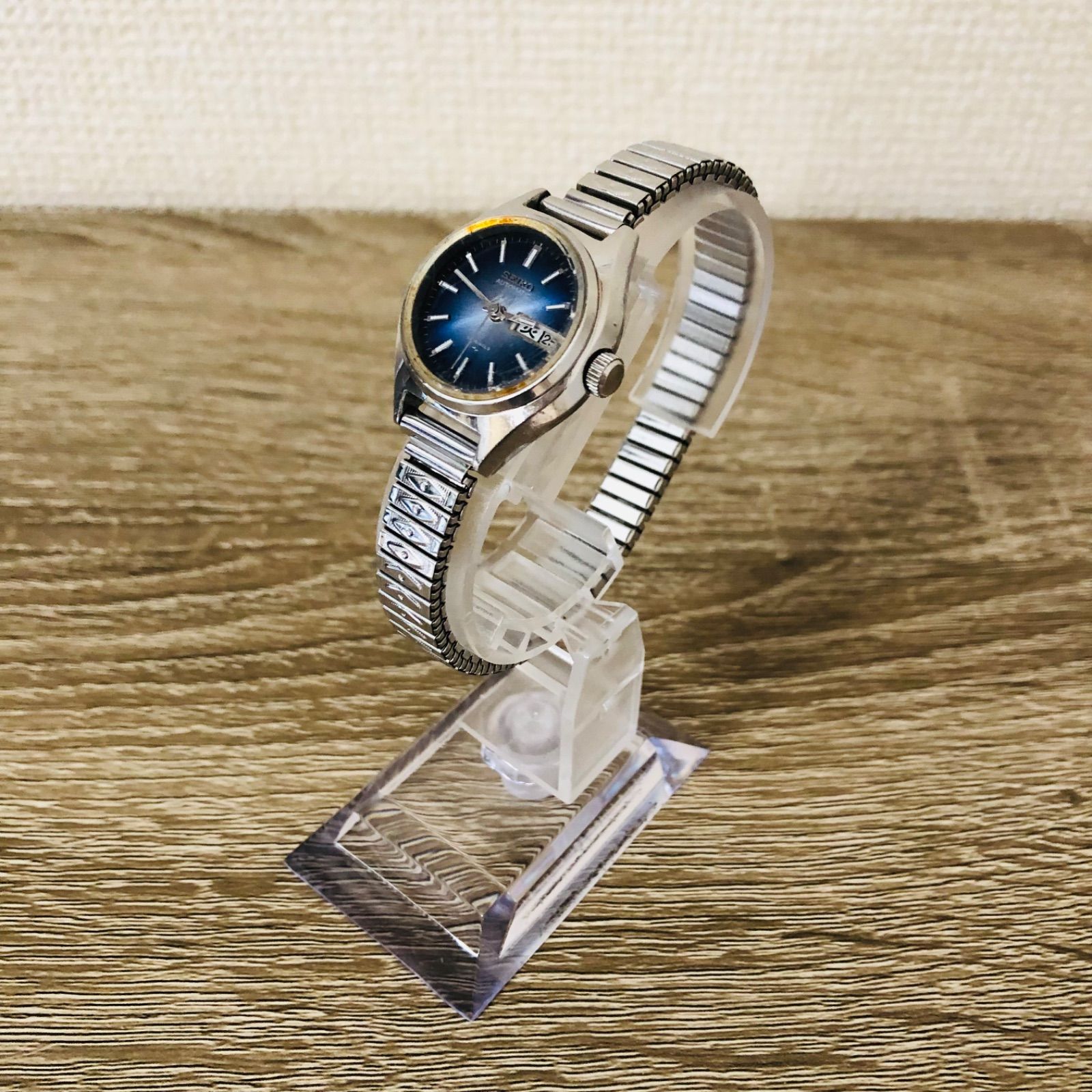 T-52 稼働品 SEIKO セイコー Automatic オートマチック Water Resist レディース 腕時計 ゴムタイプ 2206-0060