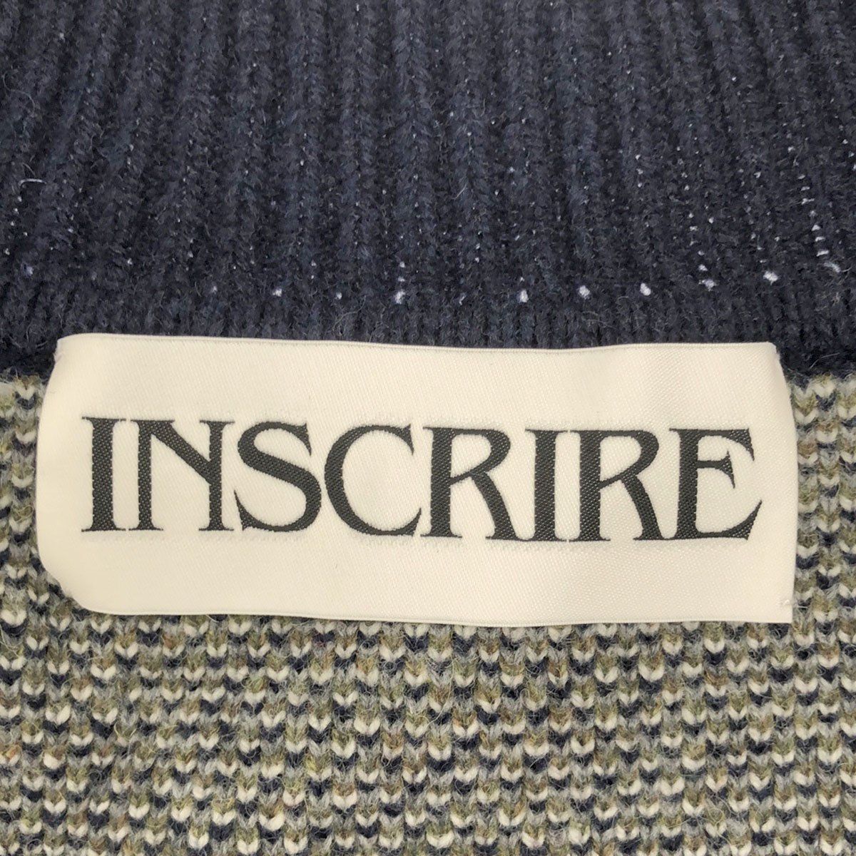 INSCRIRE アンスクリア 19AW オーバーサイズアーガイルニット