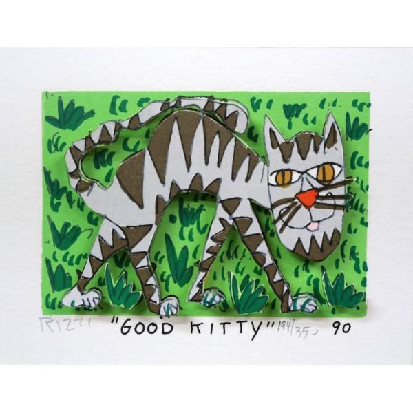 ジェームズ・リジィ/3Dシルクスクリーン/“GOOD KITTY” Amazon | ジェームスリジィ（JAMES RIZZI）「GOOD KITTY」3D