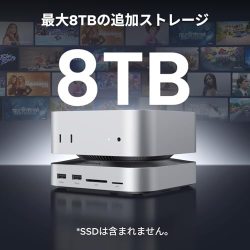 UGREEN Mac mini M4用 ドッキングステーション＆スタンド UGREEN Mac Mini M4 Dock - 8TB Storage & 11-in-1 Hub | UGREEN US