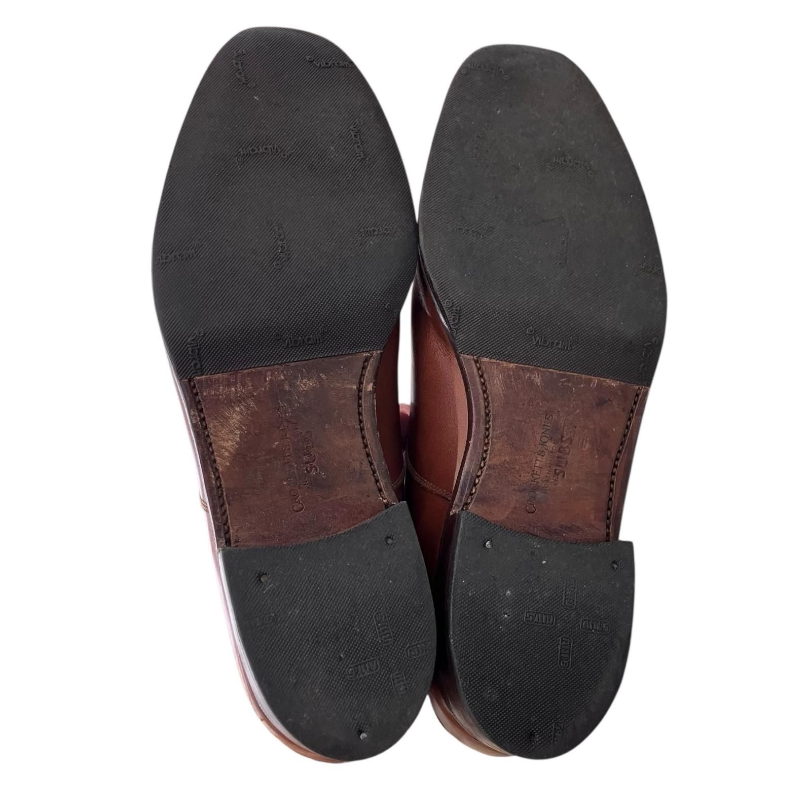  186001 Crockett - Jones クロケット ジョーンズ ドレスシューズ サイズ 7 1 2 E 26 cm ブラウン ドレス ビジネスシューズ ブーツ 革靴