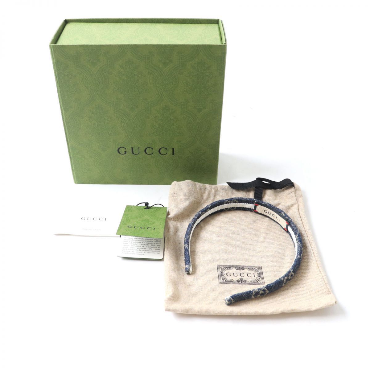 美品☆GUCCI グッチ 652835 3HAAH エコ ウォッシュ ド デニム