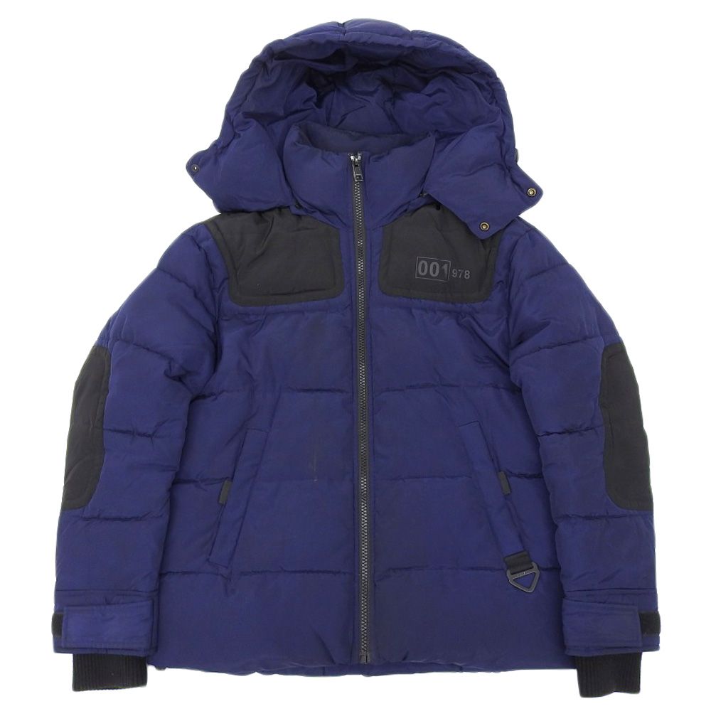 DIESEL ディーゼル RHAVA フーディ パファージャケット メンズ ネイビー S S