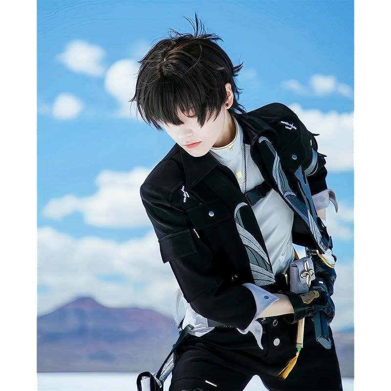 NOKIJP 鳴潮 コスプレ 漂泊者 男性 コスプレ衣装 ひょうはくしゃ ヒョウハクシャ めいちょう Wuthering Waves メイチョウ 漂泊者 男 主人公 人気ゲーム コスチューム 撮影 cosplay 漂泊者 男 M