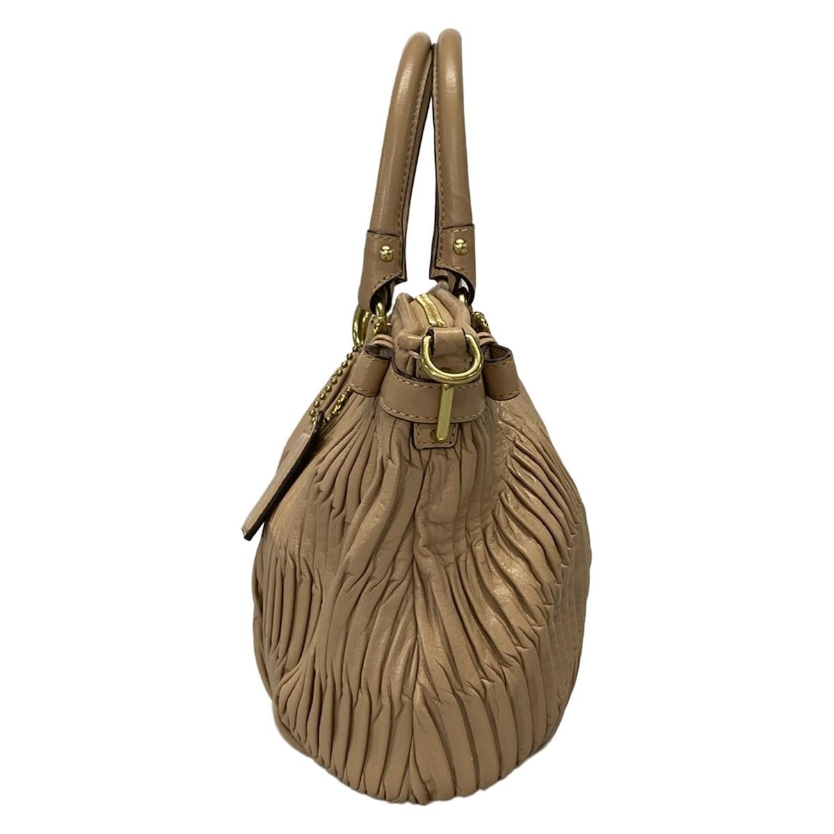 COACH(コーチ) ハンドバッグ美品 マディソンギャザードレザー COACH(コーチ) ハンドバッグ美品 マディソンギャザードレザー
