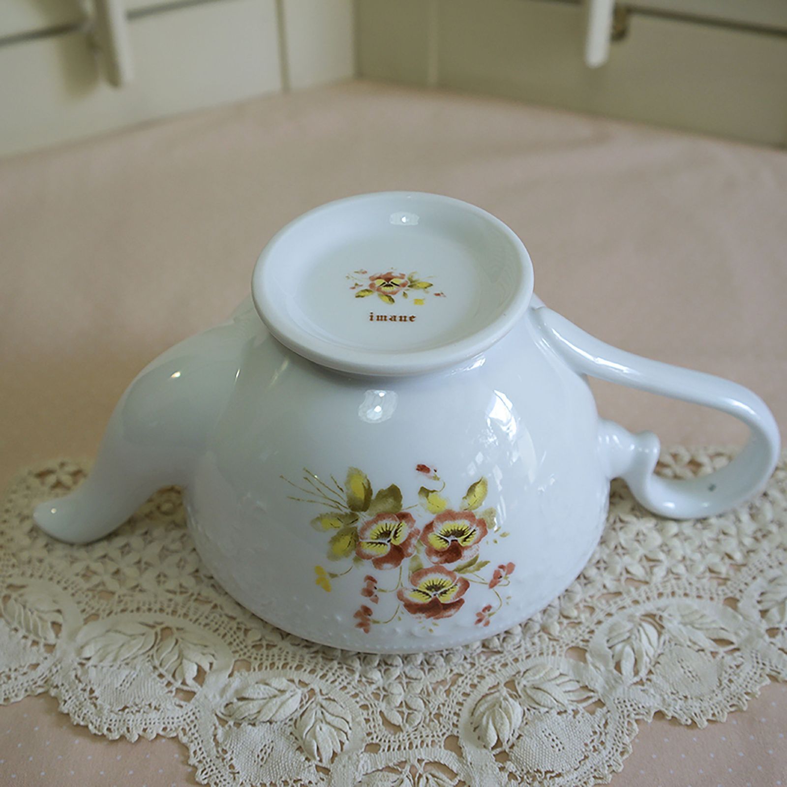 284 imane ｲﾏﾝ ﾊﾟﾝｼﾞｰﾎﾟｯﾄ陶器 - メルカリ
