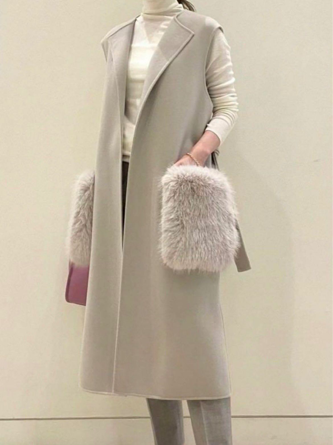  UNITED ARROWS ユナイテッドアローズ リバー ノー フェイクファーポケット ベスト ベスト ジレ ベスト ジレ ビスチェ