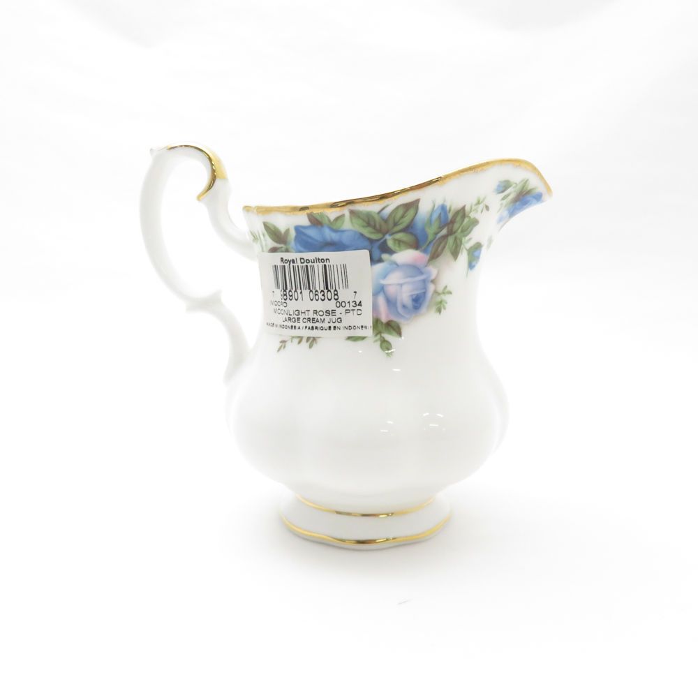 美品 ROYAL ALBERT ロイヤルアルバート ムーンライトローズ クリーマー ラージ クリーム ジャグ ミルク ポット SU8519K 