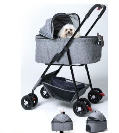 ペットカート バギー キャリー 分離型 折り畳み式 犬 いぬのきもち掲載 獣医師推奨 軽量 組立簡単3way 耐荷重25kg