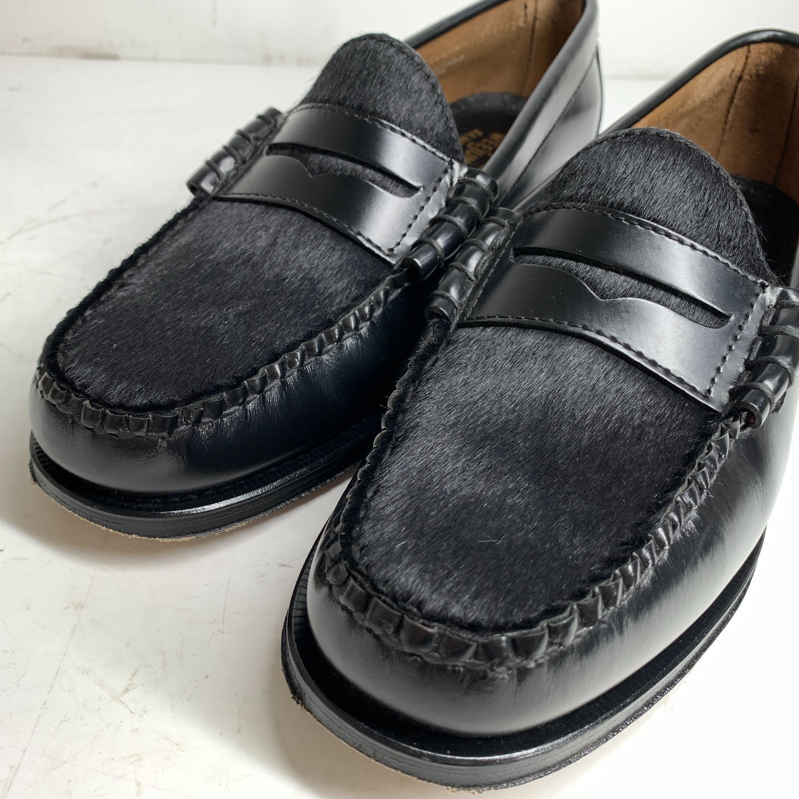 美品】25cm G.H.BASS ローファー weejuns ブラック（G.H.BASS
