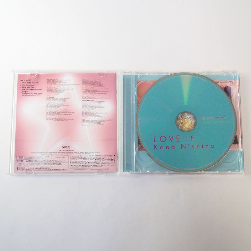 西野カナ LOVE it (初回生産限定盤)(DVD付) パッ/Best Friends Forever