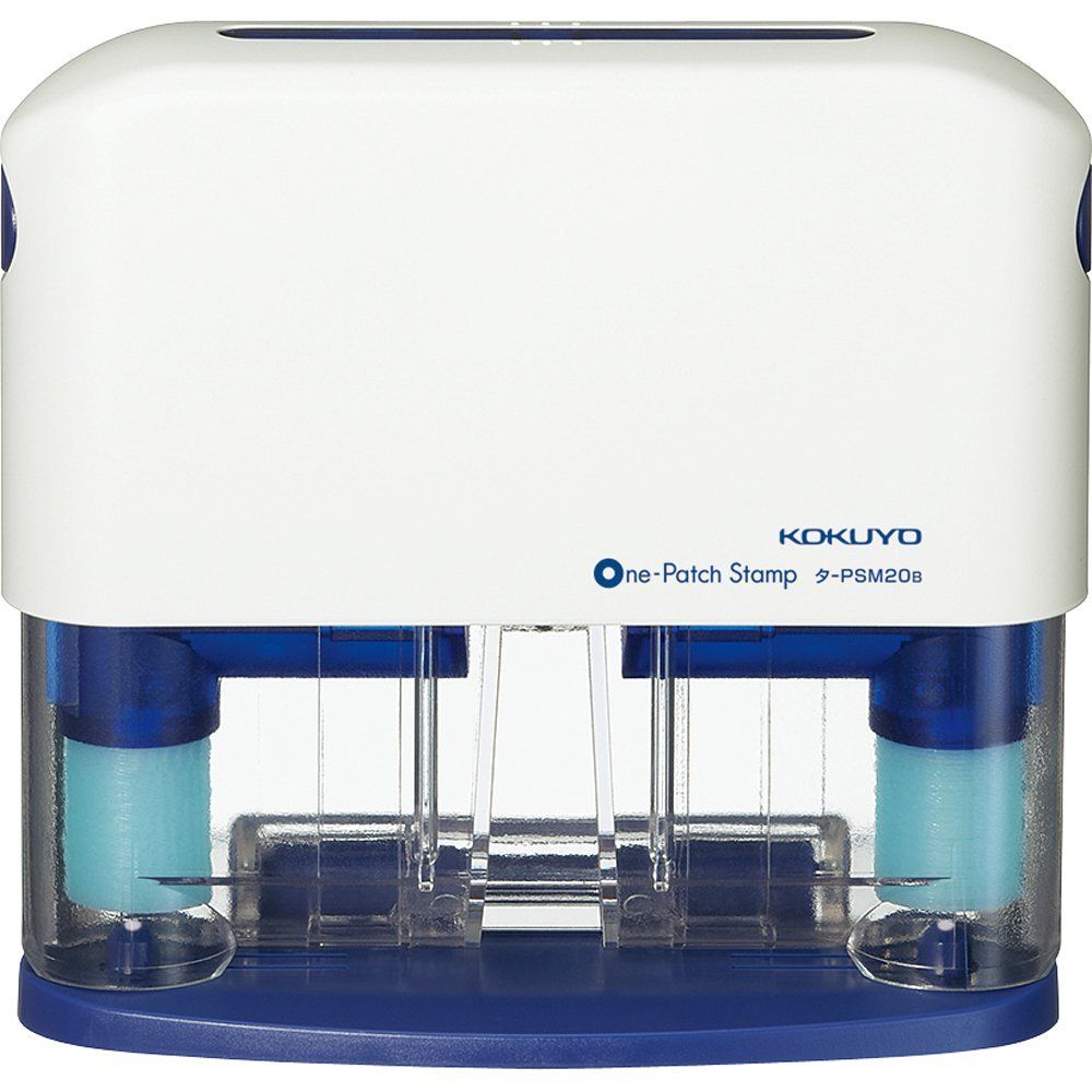 （まとめ買い）コクヨ ワンパッチスタンプ 2穴タイプ タ-PSM20B 【3個セット】