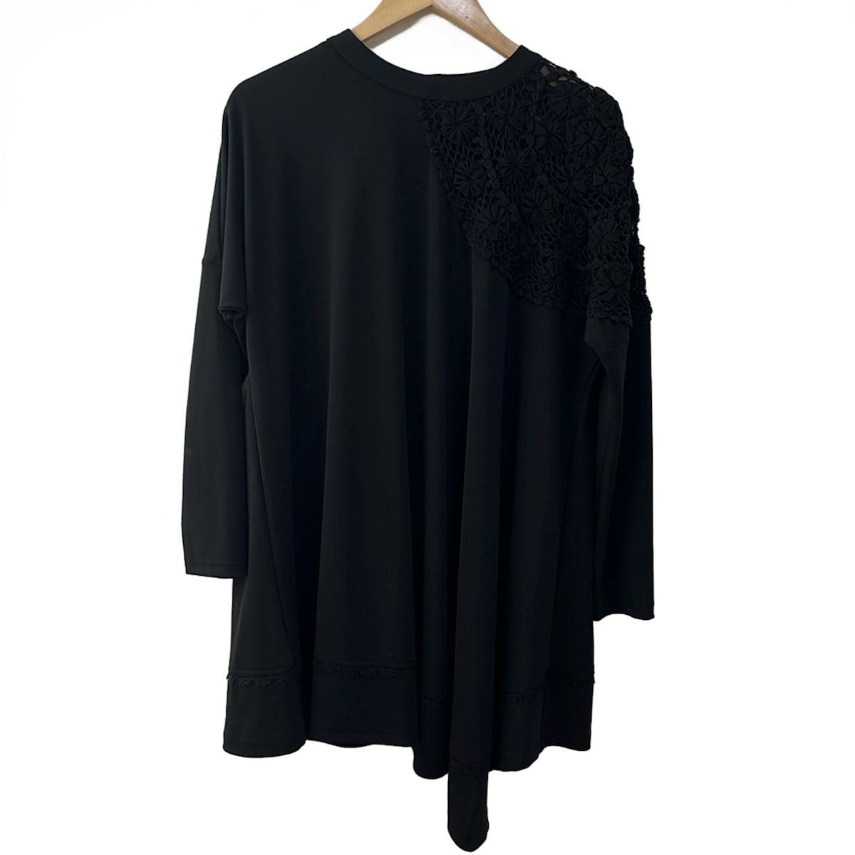 TOKUKO 1er VOL トクコ プルミエヴォル 長袖カットソー サイズ9R レディース - 黒 レース