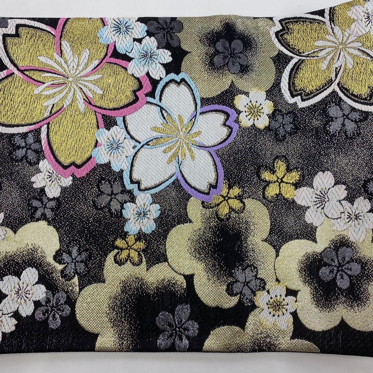 袋帯 美品 秀品 桜 梅 箔 唐織 黒 六通 正絹 【中古】 - メルカリ